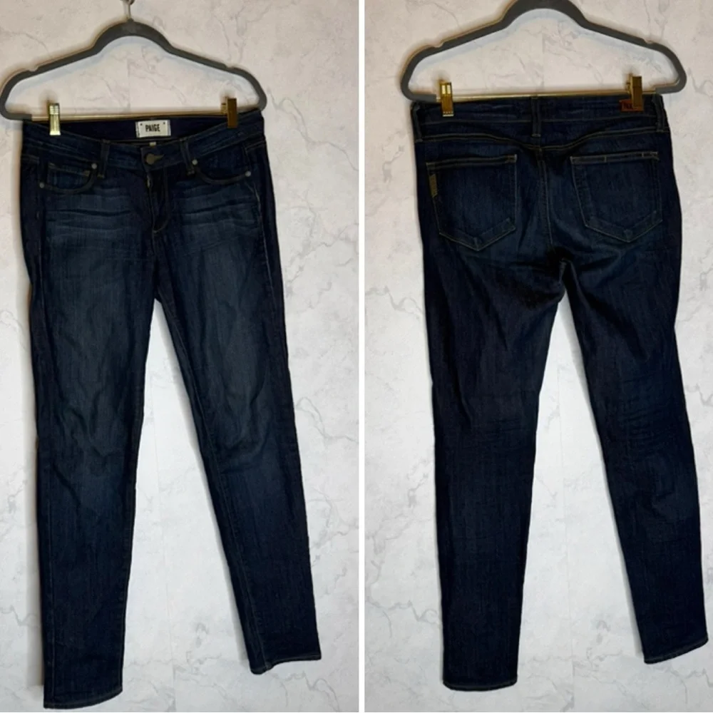 Paige peg low rise skinny jeans